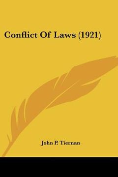 portada conflict of laws (1921) (en Inglés)