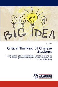 portada critical thinking of chinese students (en Inglés)