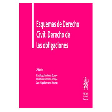 portada Esquemas de Derecho Civil: Derecho de las Obligaciones 2ª Edición