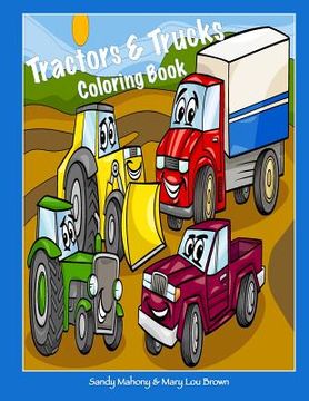 portada Tractors & Trucks Coloring Book (in English)