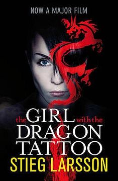 portada the girl with the dragon tattoo. steig larsson (en Inglés)