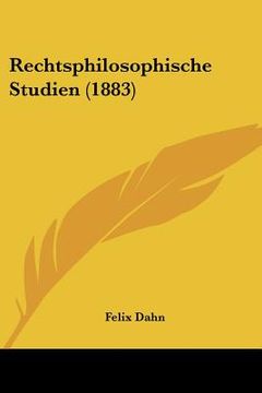 portada rechtsphilosophische studien (1883) (en Inglés)