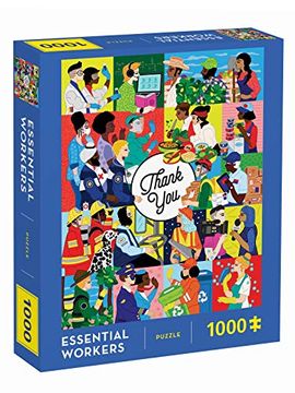 portada Puzzle: Essential Workers: 1000-Piece Puzzle (in English)