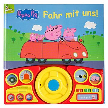 portada Peppa pig - Fahr mit Uns! - Pappbilderbuch mit Beweglichem Lenkrad und 13 Spannenden Geräuschen für Kinder ab 3 Jahren (en Alemán)