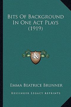 portada bits of background in one act plays (1919)