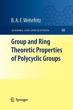 portada group and ring theoretic properties of polycyclic groups (en Inglés)