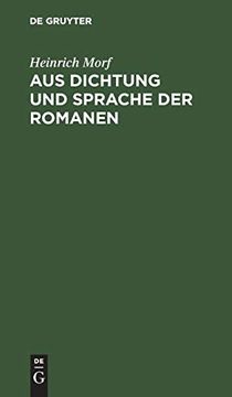 portada Aus Dichtung und Sprache der Romanen 