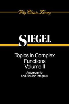portada topics in complex function theory, automorphic functions and abelian integrals (en Inglés)
