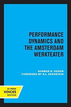 portada Performance Dynamics and the Amsterdam Werkteater (en Inglés)