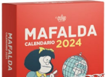portada MAFALDA 2024 CALENDARIO CAJA - ROJO (in Spanish)