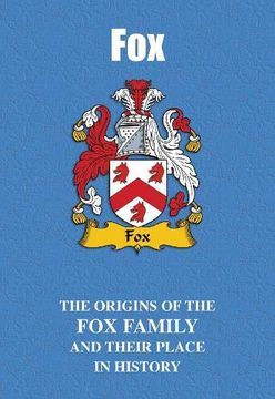 portada Fox: The Origins of the fox Family and Their Place in History (uk Family Name Books) (in English)
