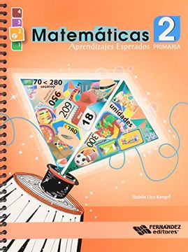 portada Matematicas 2 Aprendizajes Esperados. Primaria