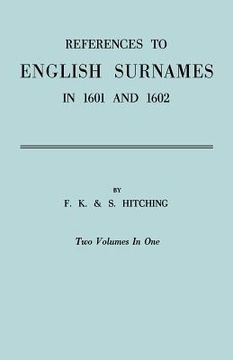 portada references to english surnames in 1601 and 1602 (en Inglés)