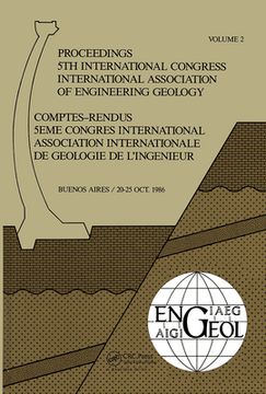 portada 5th Int Congress Int Assoc of Engineering Geology Argen (en Inglés)