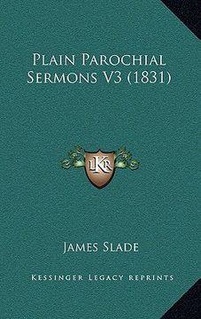 portada plain parochial sermons v3 (1831) (en Inglés)
