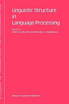 portada linguistic structure in language processing (in English)