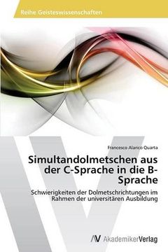 portada Simultandolmetschen Aus Der C-Sprache in Die B-Sprache