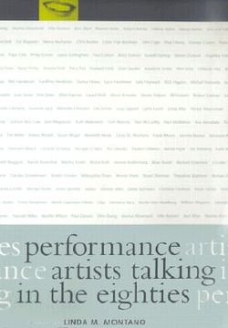 portada performance artists talking in the eighties (en Inglés)