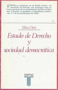 portada Estado de Derecho y Sociedad Democratica (15ª Ed. )