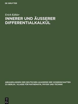 portada Innerer und Äusserer Differentialkalkül (in German)