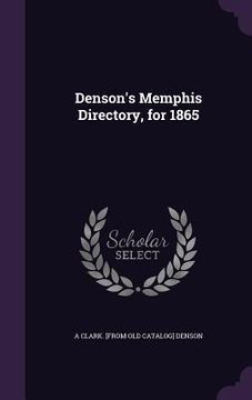 portada Denson's Memphis Directory, for 1865