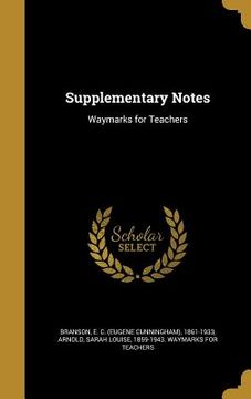 portada Supplementary Notes: Waymarks for Teachers