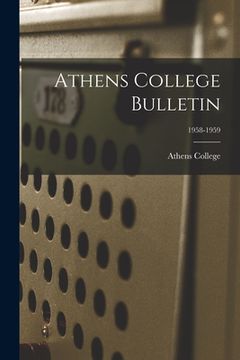portada Athens College Bulletin; 1958-1959