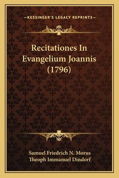 portada Recitationes In Evangelium Joannis (1796) (en Latin)