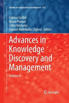 portada Advances in Knowledge Discovery and Management, Volume 5 (en Inglés)