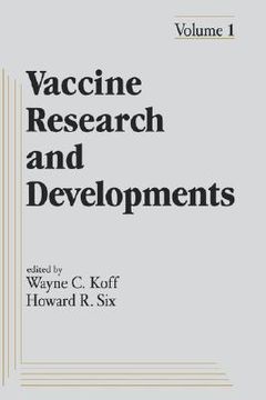portada vaccine research and development: volume 1: (en Inglés)