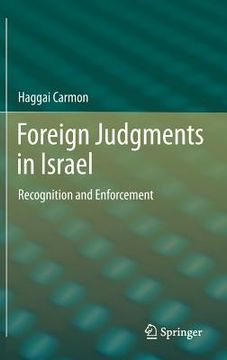 portada foreign judgments in israel: recognition and enforcement (en Inglés)