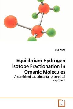 portada equilibrium hydrogen isotope fractionation in organic molecules (en Inglés)