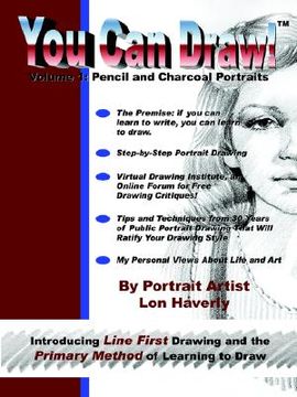 portada you can draw!: volume 1: pencil and charcoal portraits (in English)