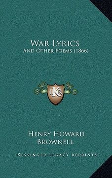 portada war lyrics: and other poems (1866) (en Inglés)