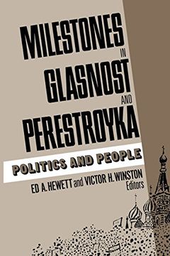 portada Milestones in Glasnost and Perestroyka: Politics and People (en Inglés)