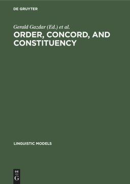 portada Order, Concord, and Constituency (en Inglés)