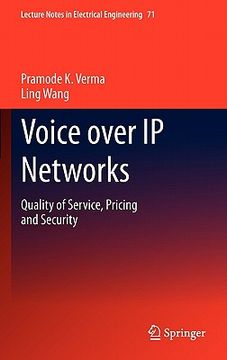 portada voice over ip networks: quality of service, pricing and security (in English)