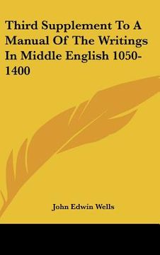 portada third supplement to a manual of the writings in middle english 1050-1400