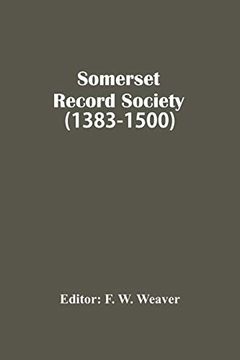 portada Somerset Record Society (1383-1500) (en Inglés)
