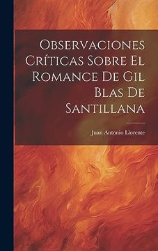portada Observaciones Críticas Sobre el Romance de gil Blas de Santillana