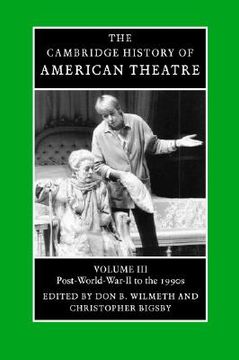 portada The Cambridge History of American Theatre 3 Volume Paperback Set: The Cambridge History of American Theatre: Volume 3, Post-World war ii to the 1990S Paperback (en Inglés)