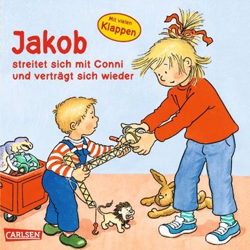 portada Jakob-Bücher: Jakob streitet sich mit Conni und verträgt sich wieder: mit lustigen Klappen