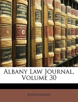 portada albany law journal, volume 30