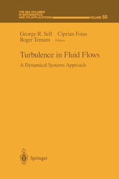 portada turbulence in fluid flows: a dynamical systems approach (en Inglés)