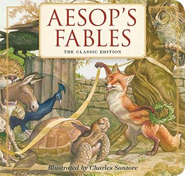 portada Aesop's Fables Board Book: The Classic Edition (en Inglés)