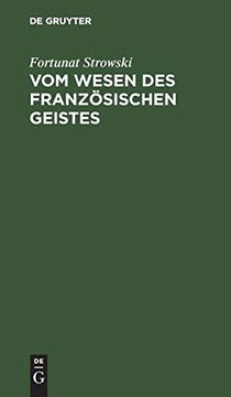 portada Vom Wesen des Französischen Geistes (en Alemán)
