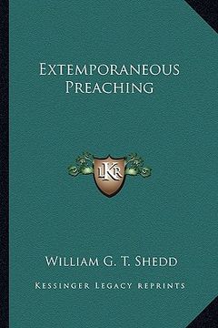 portada extemporaneous preaching (en Inglés)