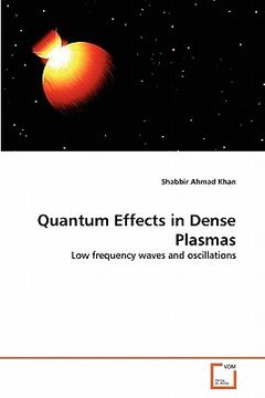 portada quantum effects in dense plasmas (en Inglés)