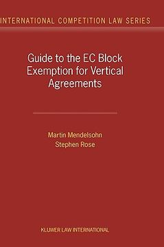 portada guide to the eu block exemption for vertical agreements (en Inglés)