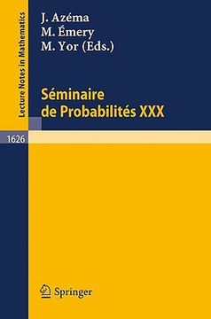 portada seminaire de probabilites xxx (in French)